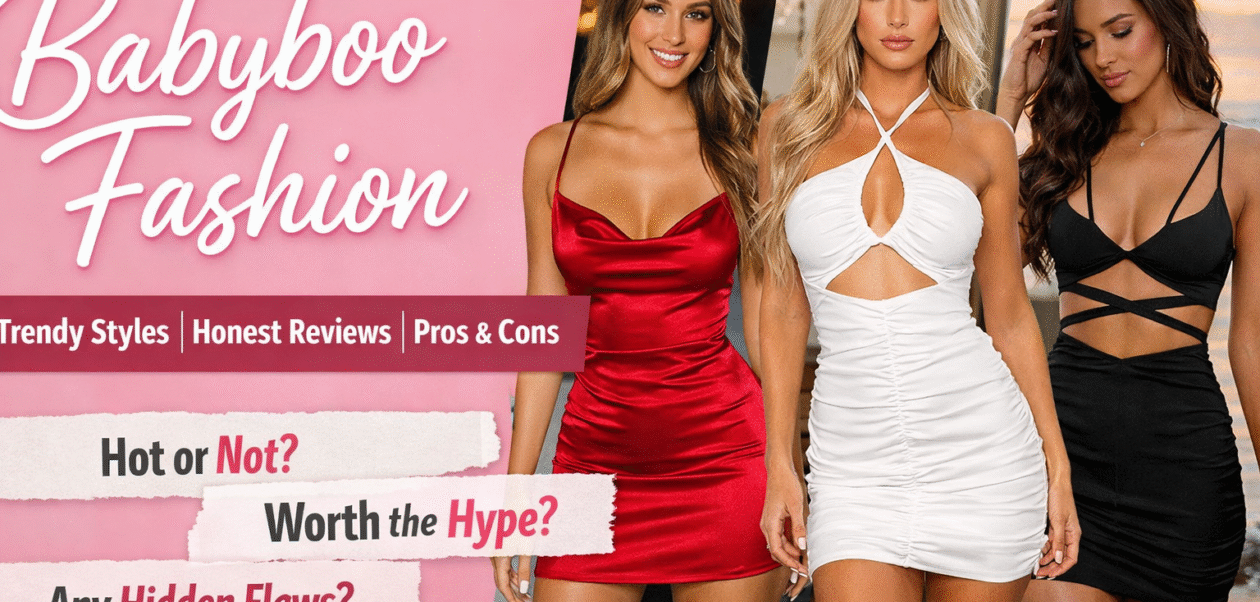 Babyboo Fashion outfits showcasing bold bodycon dresses and trendy women’s partywear styles in a modern, influencer-inspired aesthetic